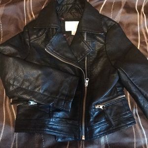 Girls Xs leather jacket